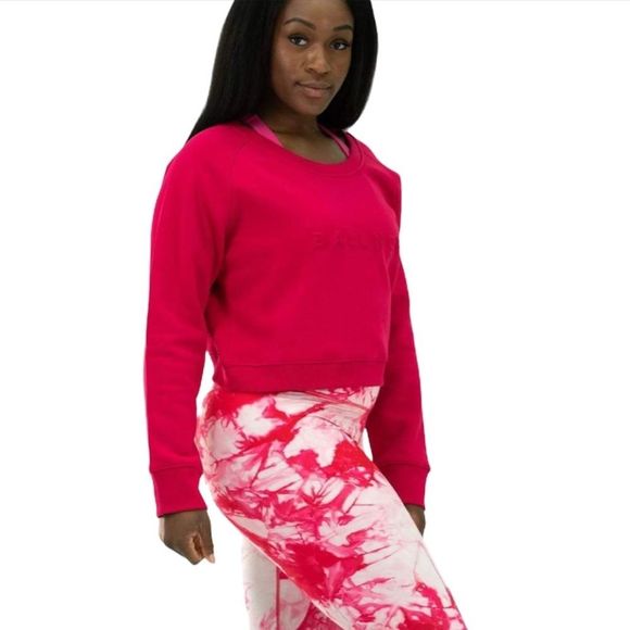 Balance Athletica Tops - Balance Athletica Pink Cropped Sweatshirt XL